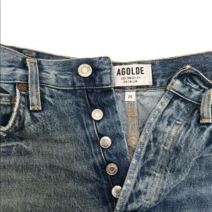 Agolde Denim Distressed Shorts